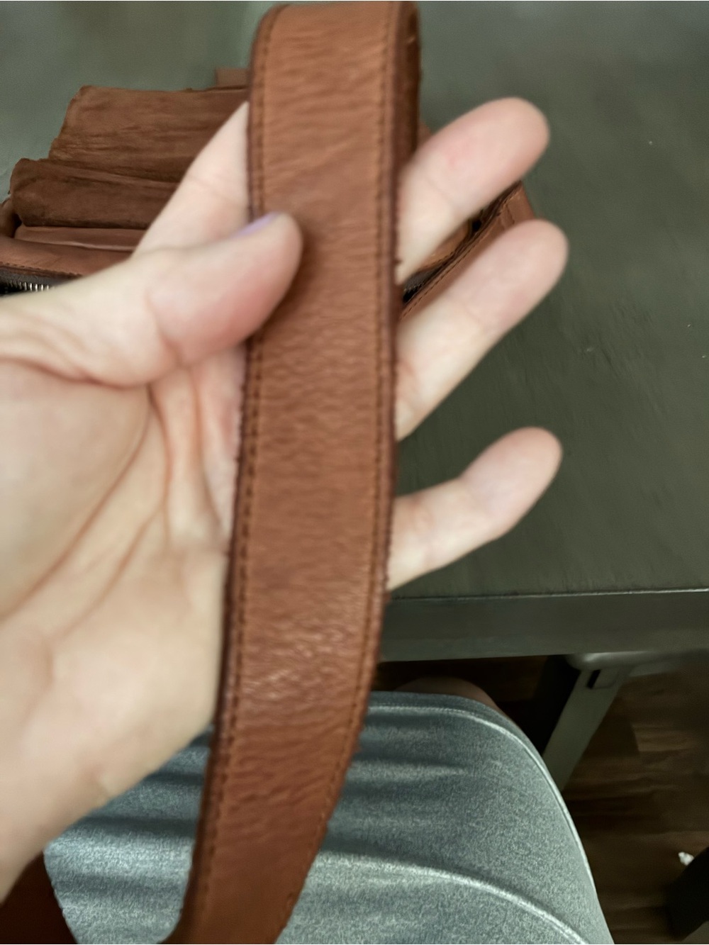 Men's Leather Messenger Bag in Rust Brown - Classic Crossbody - Picture 8 of 10